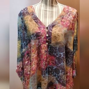 Boho top Coldwater Creek